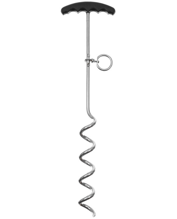 Spiral Tent Peg, Metal, with plastic handle, ca. 45 cm