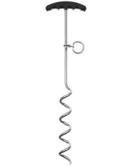 Spiral Tent Peg, Metal, with plastic handle, ca. 45 cm