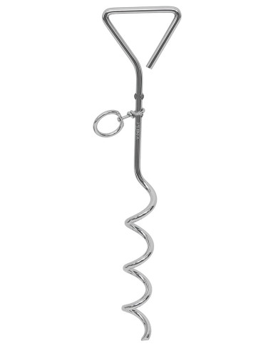 Spiral Tent Peg, Metal, 40 cm