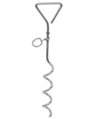 Spiral Tent Peg, Metal, 40 cm