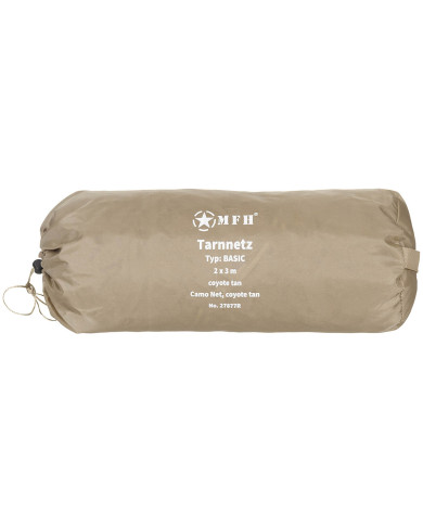Camo Net, 2 x 3 m, "Basic", coyote tan