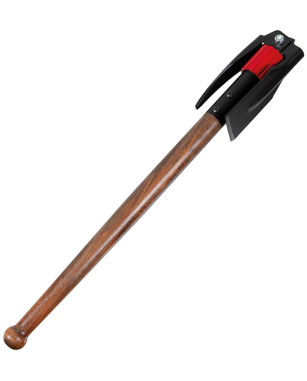 Pickaxe, foldable,  with wooden shaft