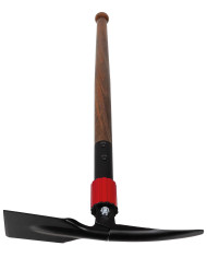 Pickaxe, foldable,  with wooden shaft