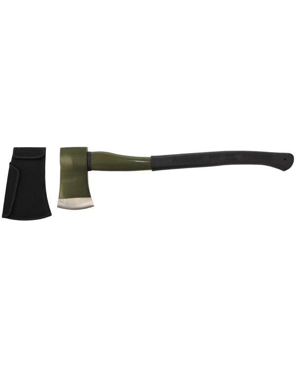 Axe, "Deluxe", large, fibreglass handle, OD green