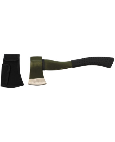 Axe, "Deluxe", medium, fibreglass handle, OD green
