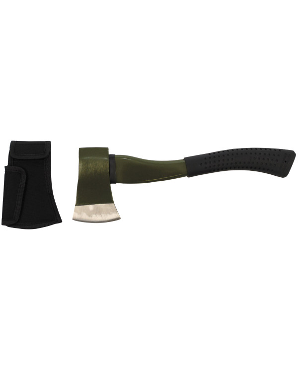 Axe, "Deluxe", medium, fibreglass handle, OD green