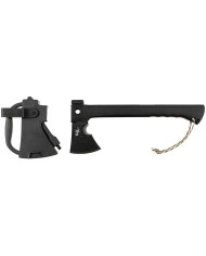 Axe, "Survival", nylon handle, black, sheath