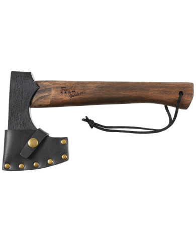 Axe, "Viking", wooden handle, leather sheath