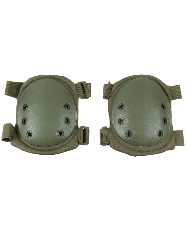 Knee Pads, OD green, plastic protectors