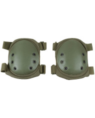Knee Pads, OD green, plastic protectors