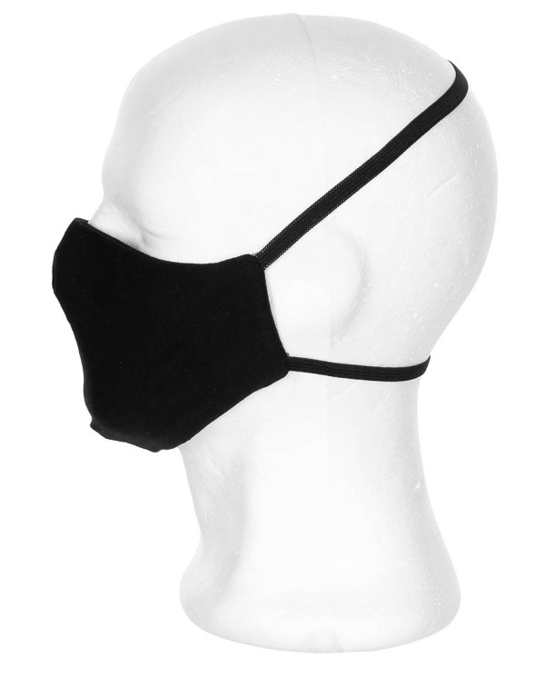 Mask for mouth and nose,  black