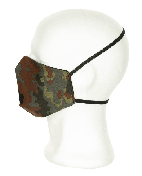 Mask for mouth and nose,  flecktarn