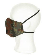 Mask for mouth and nose,  flecktarn