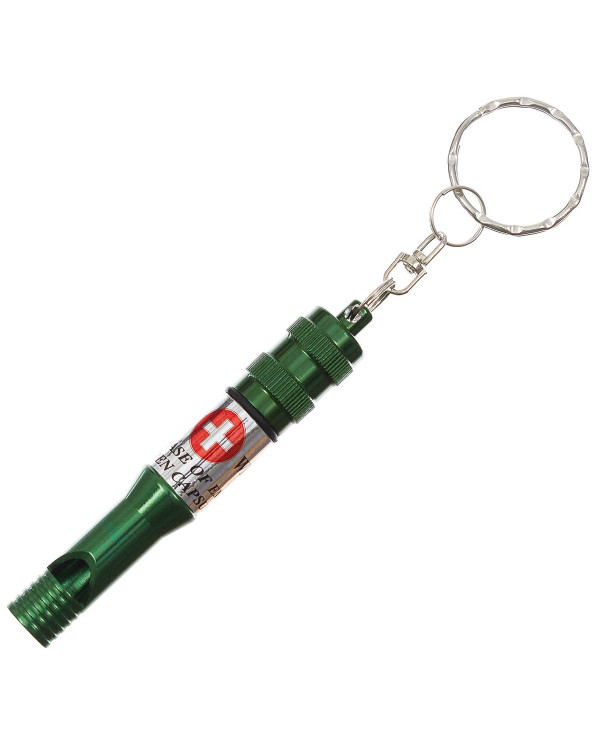 Whistle, Aluminium, large, OD green