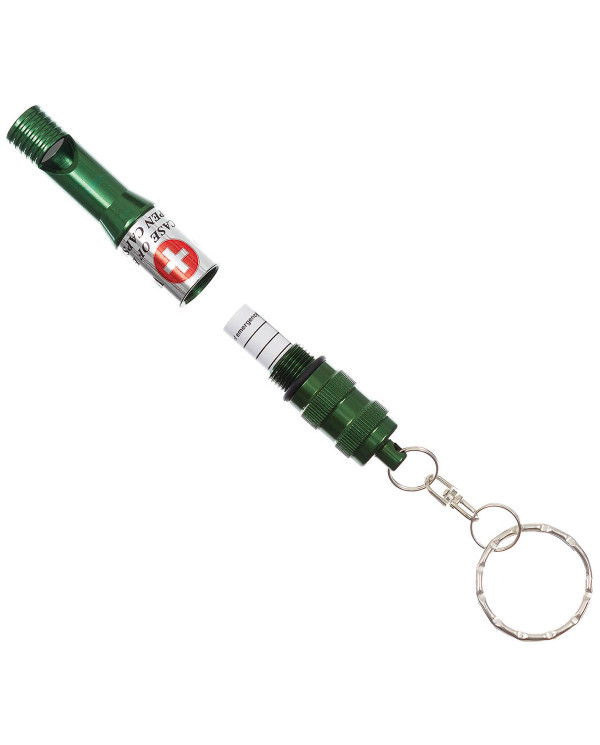 Whistle, Aluminium, large, OD green