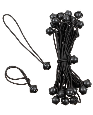 Rubber Tensioner, with ball, black, 25-pack