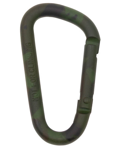 Carabiner, D 5 mm x 5 cm, camo