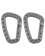 Carabiner, Plastic, foliage, D 7 mm x 8.5 cm, 2-pack