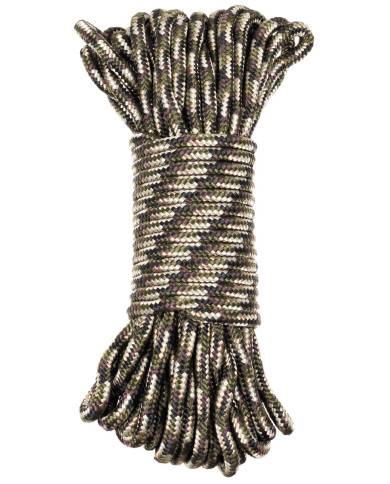 Rope, camo, 5 mm, 15 meters