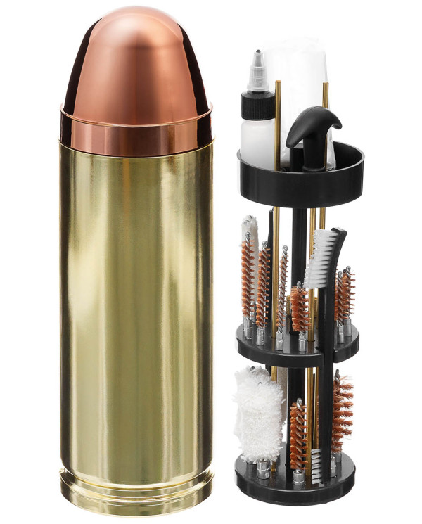 Cleaning Kit, "Bullet", for gun/pistol, multi calibre