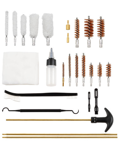 Cleaning Kit, "Bullet", for gun/pistol, multi calibre