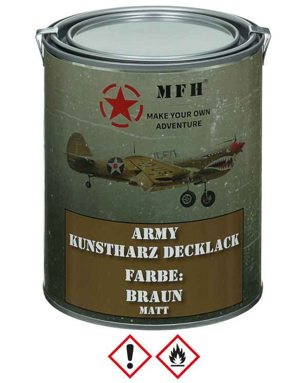 Army Varnish, BROWN, matt, can, 1 l
