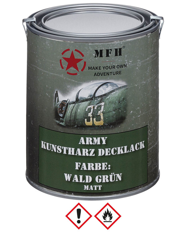 Army Varnish, FOREST GREEN, matt, can, 1 l