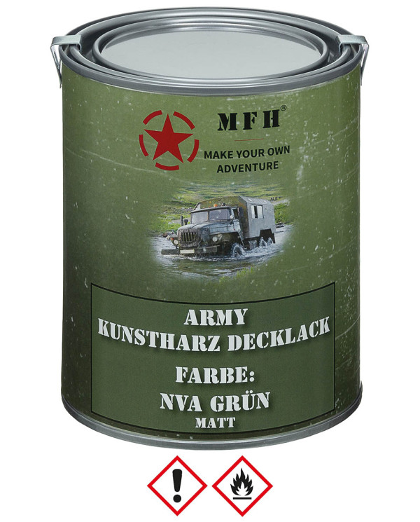 Army Varnish, NVA GREEN, matt, can, 1 l