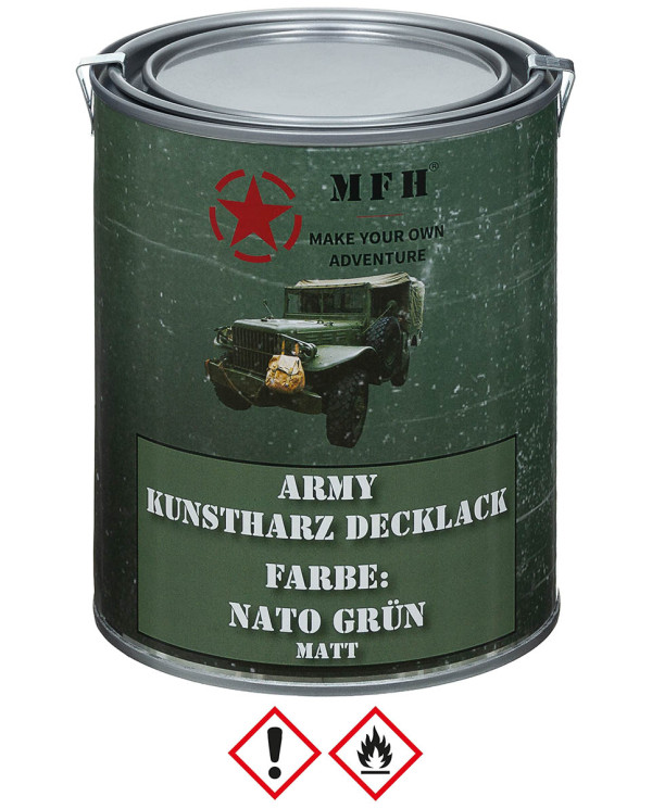 Army Varnish, NATO GREEN, matt, can, 1 l