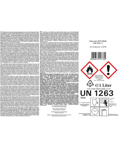 Army Varnish, NATO GREEN, matt, can, 1 l