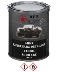 Army Varnish, BLACK, matt,  can, 1 l