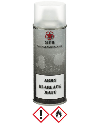 Army Spray Paint, CLEAR COAT, matt, 400 ml