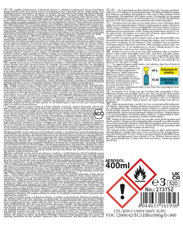 Army Spray Paint, CLEAR COAT, matt, 400 ml