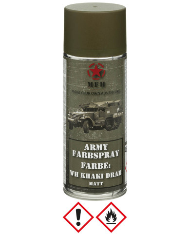Army Spray Paint, WH KHAKI DRAB, matt, 400 ml