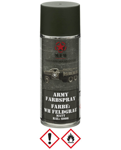 Army Spray Paint, WH FIELD GREY, matt, 400 ml