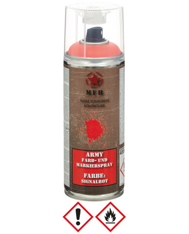 Army Spray Paint, SIGNAL RED, 400 ml