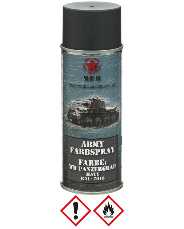 Army Spray Paint, WH TANK GREY, matt, 400 ml