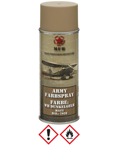 Army Spray Paint, WH DARK YELLOW, matt, 400 ml