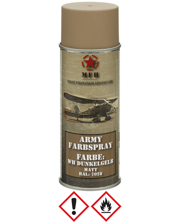 Army Spray Paint, WH DARK YELLOW, matt, 400 ml
