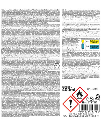 Army Spray Paint, WH DARK YELLOW, matt, 400 ml