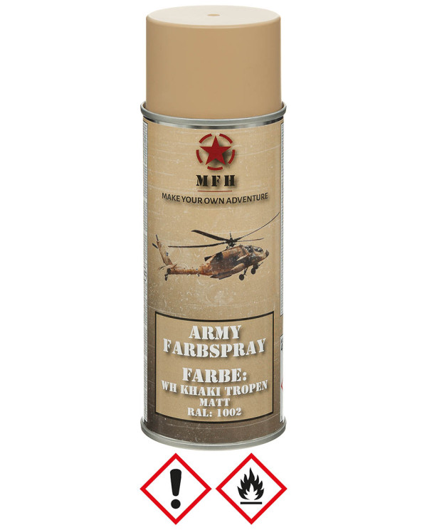Army Spray Paint, WH KHAKI TROPICS, matt, 400 ml
