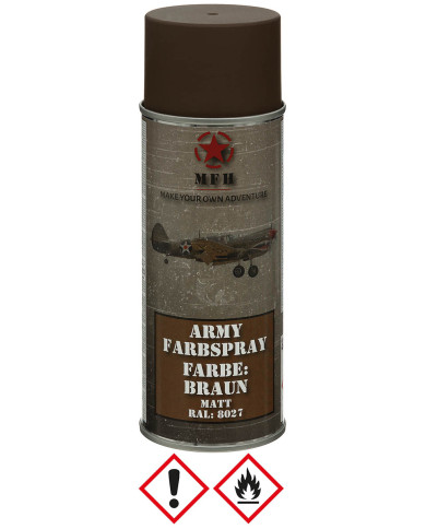 Army Spray Paint, BROWN, matt, 400 ml