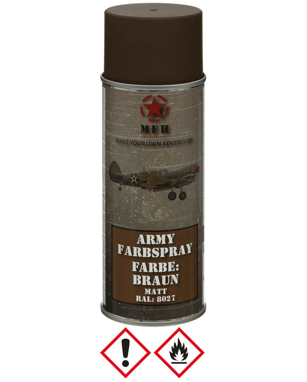 Army Spray Paint, BROWN, matt, 400 ml