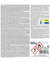 Army Spray Paint, GREY, matt, 400 ml