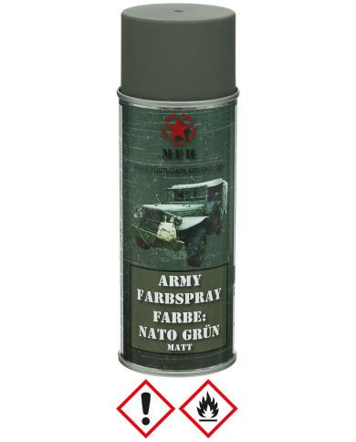 Army Spray Paint, NATO GREEN, matt, 400 ml