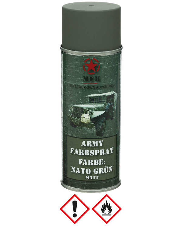 Army Spray Paint, NATO GREEN, matt, 400 ml
