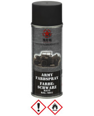 Army Spray Paint, BLACK, matt, 400 ml