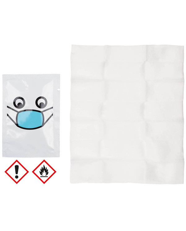 Disinfecting wipe, 18 x 14 cm