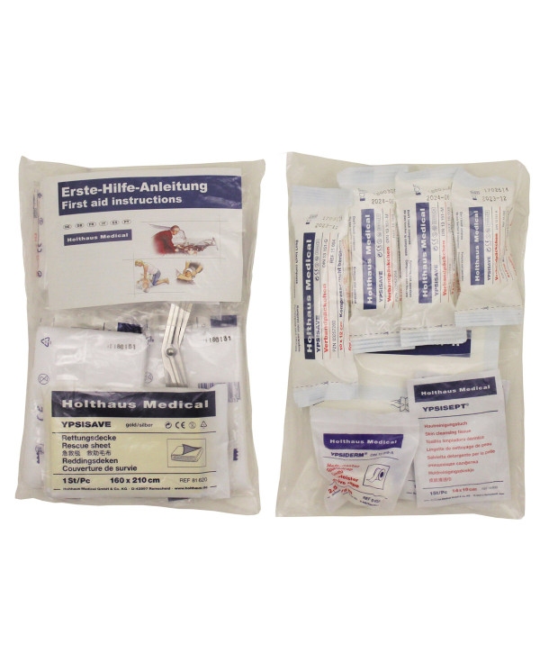 First Aid Filling Assortment, HOLTHAUS, 43-part, DIN 13164