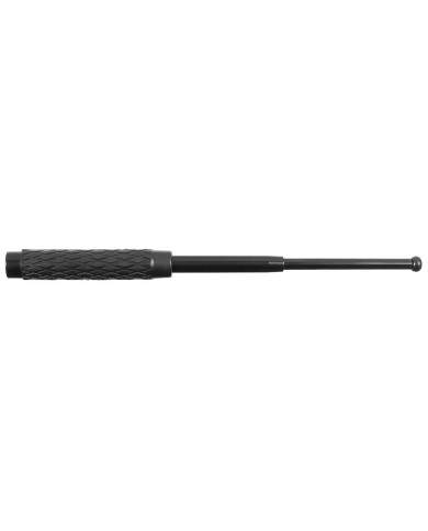 Metal Baton, telescopic, black, short